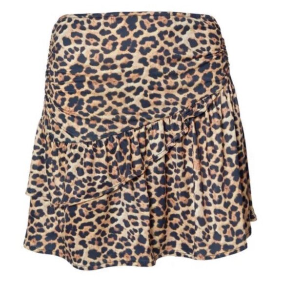 Nasty Gal Asymmetrical Leopard Print Ruffle Skirt NWT - Picture 4 of 4